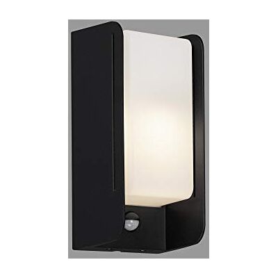 BRILONER Leuchten LED Außenleuchte, Außenlampe, Außenwandlampe inkl. Bewegungsmelder, Dämmerungssensor, IP44, 1x E27, max. 12 Watt, Weiß/Schwarz, 255x120x100mm (LxBxH), 3017-015 BRILONER Leuchten LED Außenleuchte, Außenlampe, Außenwandlampe inkl. Bewegungsmelder, Dämmerungssensor, IP44, 1x E27, max. 12 Watt, Weiß/Schwarz, 255x120x100mm (LxBxH), 3017-015