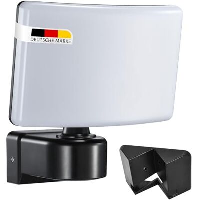 Maxkomfort LED Außenwandleuchte Fluter Schwarz Schwenkbar 30 Watt Neutralweiß 4000K IP65 2200lm Eckmontage, Wetterfeste Wandlampe, Strahler, Energieeffizient, Modern, Lebensdauer 50.000h Maxkomfort LED Außenwandleuchte Fluter Schwarz Schwenkbar 30 Watt Neutralweiß 4000K IP65 2200lm Eckmontage, Wetterfeste Wandlampe, Strahler, Energieeffizient, Modern, Lebensdauer 50.000h