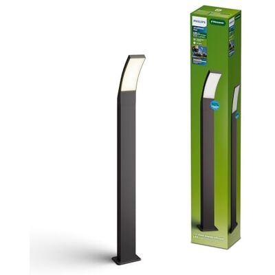 Philips Splay Ultra-Efficient Außenlaterne, 800 lm, 2700 K, PowerShield, IP44 wetterfest, langlebig, Aluminium, lange Lebensdauer, integrierte LED, anthrazitgrau Philips Splay Ultra-Efficient Außenlaterne, 800 lm, 2700 K, PowerShield, IP44 wetterfest, langlebig, Aluminium, lange Lebensdauer, integrierte LED, anthrazitgrau