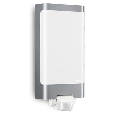 Steinel LED Außenleuchte L 240 S Edelstahl, 9.3 W LED Wandlampe, warm-weiß, 180° Bewegungsmelder, 10 m Reichweite, 8.1 x 16.5 x 30.5 cm Steinel LED Außenleuchte L 240 S Edelstahl, 9.3 W LED Wandlampe, warm-weiß, 180° Bewegungsmelder, 10 m Reichweite, 8.1 x 16.5 x 30.5 cm