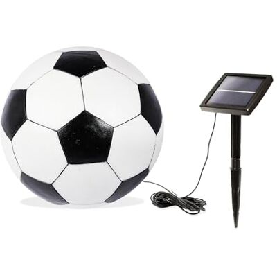 Esotec Fußball Solarkugel Leuchtkugel Gartendeko LED außen D=27cm 102687 Solar Gartendeko Fußball Ø27cm, LED Warm-/Kaltweiß, 2700/5500K, bis 10Std, 1,5m Kabel, externes Solarmodul, wechselbarer Akku Esotec Fußball Solarkugel Leuchtkugel Gartendeko LED außen D=27cm 102687 Solar Gartendeko Fußball Ø27cm, LED Warm-/Kaltweiß, 2700/5500K, bis 10Std, 1,5m Kabel, externes Solarmodul, wechselbarer Akku