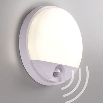 Maxkomfort LED Außenwandleuchte mit Bewegungsmelder IP54 15W rund weiß 4000K neutralweiß 2000 Lumen Aussenleuchte Wandlampe Wandleuchte ALMAZ Maxkomfort LED Außenwandleuchte mit Bewegungsmelder IP54 15W rund weiß 4000K neutralweiß 2000 Lumen Aussenleuchte Wandlampe Wandleuchte ALMAZ