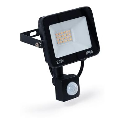 B·LED BARCELONA LED Barcelona LED Außenstrahler mit PIR Bewegungsmelder LED Strahler 20W Außenleuchte mit Bewegungssensor IP65 für Haus Garage Garten Terrasse (Kaltweiß) B·LED BARCELONA LED Barcelona LED Außenstrahler mit PIR Bewegungsmelder LED Strahler 20W Außenleuchte mit Bewegungssensor IP65 für Haus Garage Garten Terrasse (Kaltweiß)