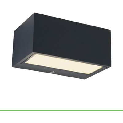 LUTEC LED-Außenwandleuchte GEMINI, moderne Wandlampe aus Aluminium in Anthrazit, Wandleuchte,10,5 Watt, 700 Lumen, Lichtfarbe 3000 Kelvin, eckige Außenleuchte m. Up&Down-Effekt,wetterfeste Außenlampe LUTEC LED-Außenwandleuchte GEMINI, moderne Wandlampe aus Aluminium in Anthrazit, Wandleuchte,10,5 Watt, 700 Lumen, Lichtfarbe 3000 Kelvin, eckige Außenleuchte m. Up&Down-Effekt,wetterfeste Außenlampe