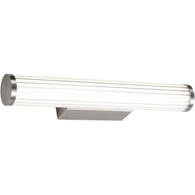 Qazqa led Retro Wandleuchte, Wandlampe Coco gunmetal, inkl. 13W integrierter LED, 3000K, warmweiß, 9.4cm, IP44, Ideal als Bürolampe und Badezimmerlampe Qazqa led Retro Wandleuchte, Wandlampe Coco gunmetal, inkl. 13W integrierter LED, 3000K, warmweiß, 9.4cm, IP44, Ideal als Bürolampe und Badezimmerlampe