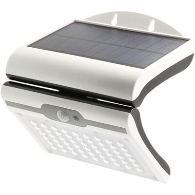 GTV RAMOS Solarlampen für Außen Solar-Fassadenleuchte mit Bewegungs/Dämmerungssensor Solarleuchte mit Bewegungsmelde 50W, 300lm, 3,7V 1800mAh, IP44, 6000K für Aussen Outdoor Garten GTV RAMOS Solarlampen für Außen Solar-Fassadenleuchte mit Bewegungs/Dämmerungssensor Solarleuchte mit Bewegungsmelde 50W, 300lm, 3,7V 1800mAh, IP44, 6000K für Aussen Outdoor Garten