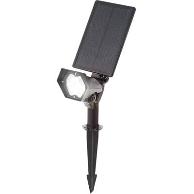 Esotec Solarstrahler kaltweiß für Garten, Solar Spot außen Multi 102048 Solarstrahler kaltweiß, 240lm, 3 Leuchtstärken, bis 30h Leuchtdauer, Li-Ion Akku wechselbar, 1,5Wp Monokristallin, Erdspieß Esotec Solarstrahler kaltweiß für Garten, Solar Spot außen Multi 102048 Solarstrahler kaltweiß, 240lm, 3 Leuchtstärken, bis 30h Leuchtdauer, Li-Ion Akku wechselbar, 1,5Wp Monokristallin, Erdspieß
