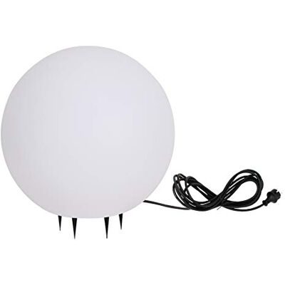 Trango 1er Set 400W IP65 Gartenkugel 40cm Durchmesser in Weiß matt *SNOW* inkl. ca. 5 Meter IP44 Kabel mit 1x E27 Fassung, Kugelleuchte, Gartenleuchte, Leuchtkugel, Außenleuchte ohne Leuchtmittel Trango 1er Set 400W IP65 Gartenkugel 40cm Durchmesser in Weiß matt *SNOW* inkl. ca. 5 Meter IP44 Kabel mit 1x E27 Fassung, Kugelleuchte, Gartenleuchte, Leuchtkugel, Außenleuchte ohne Leuchtmittel