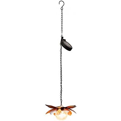 Bonetti Solar Seerose für außen aus Metall mit Bruchglaskugel, warm-weiße LED Beleuchtung, toller Lichteffekt, Gartendeko in Blüten / Lotus Optik (hängend) Bonetti Solar Seerose für außen aus Metall mit Bruchglaskugel, warm-weiße LED Beleuchtung, toller Lichteffekt, Gartendeko in Blüten / Lotus Optik (hängend)