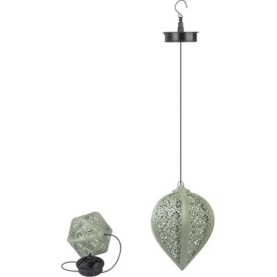 Northpoint LED Solar Metall Hängeleuchte LED Windlicht Dekolampe Dämmerungssensor Schattenspiel orientalisch Grün Northpoint LED Solar Metall Hängeleuchte LED Windlicht Dekolampe Dämmerungssensor Schattenspiel orientalisch Grün