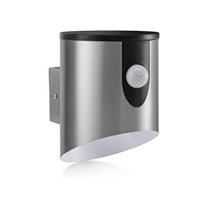 Auraglow Batteriebetriebene Sicherheitslampe Edelstahl, Bewegungsmelder Kabellose PIR Zylinder Wandlampe, IP44, Kaltweiß, 30 Sekunden Licht, für Eingang, Garage, Einfahrt Auraglow Batteriebetriebene Sicherheitslampe Edelstahl, Bewegungsmelder Kabellose PIR Zylinder Wandlampe, IP44, Kaltweiß, 30 Sekunden Licht, für Eingang, Garage, Einfahrt