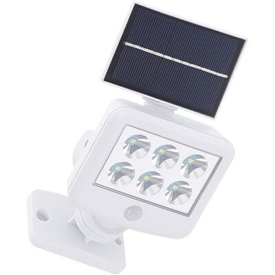 BRILONER Solarlampen für Außen mit Bewegungsmelder LED Solar Wandleuchte Aussen Spot mit Bewegungsmelder Aussen, weiß, LED 0,3W 150Lm kaltweiß, LxBxH 12,8x10x11 cm BRILONER Solarlampen für Außen mit Bewegungsmelder LED Solar Wandleuchte Aussen Spot mit Bewegungsmelder Aussen, weiß, LED 0,3W 150Lm kaltweiß, LxBxH 12,8x10x11 cm