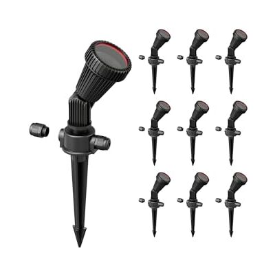 ledscom.de 10x Gartenstrahler mit Erdspieß PIRK für außen, IP44, schwarz, 1x GU10 max. 15W ledscom.de 10x Gartenstrahler mit Erdspieß PIRK für außen, IP44, schwarz, 1x GU10 max. 15W