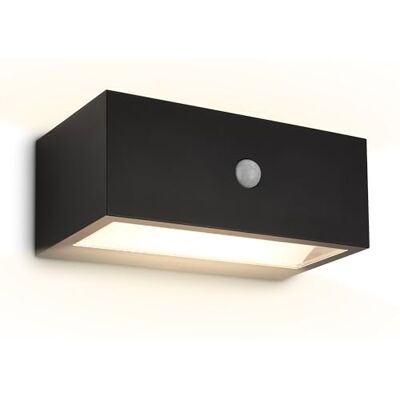 BRILONER Wandleuchte aussen mit Bewegungsmelder, Kabellos, Dimmbar, IP44 Spritzwasserschutz, Aussenlampe Wand, Wandlampe Akku, Außenlampe, Wandleuchte ohne Stromanschluss, 18,5x9,5x7,5 cm, Schwarz BRILONER Wandleuchte aussen mit Bewegungsmelder, Kabellos, Dimmbar, IP44 Spritzwasserschutz, Aussenlampe Wand, Wandlampe Akku, Außenlampe, Wandleuchte ohne Stromanschluss, 18,5x9,5x7,5 cm, Schwarz
