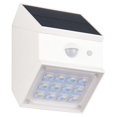 RL LIVE YOUR LIGHT Reality Leuchten Solar Außen Wandleuchte Talca R25119631 Kunststoff Weiß, 2.5 Watt LED 3000+4000+6000 Kelvin 330 Lumen, Bewegungs- und Dämmerungssensor, Schwenkbar RL LIVE YOUR LIGHT Reality Leuchten Solar Außen Wandleuchte Talca R25119631 Kunststoff Weiß, 2.5 Watt LED 3000+4000+6000 Kelvin 330 Lumen, Bewegungs- und Dämmerungssensor, Schwenkbar