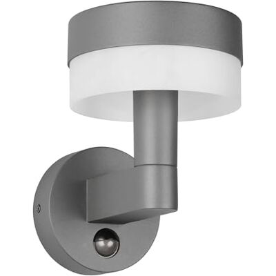Trio Leuchten LED Außen Wandleuchte Mackenzie 230569142, Aluminium Druckguss, Kunststoff weiß, inkl. 8 Watt LED, Bewegungssensor, Anthrazit Trio Leuchten LED Außen Wandleuchte Mackenzie 230569142, Aluminium Druckguss, Kunststoff weiß, inkl. 8 Watt LED, Bewegungssensor, Anthrazit