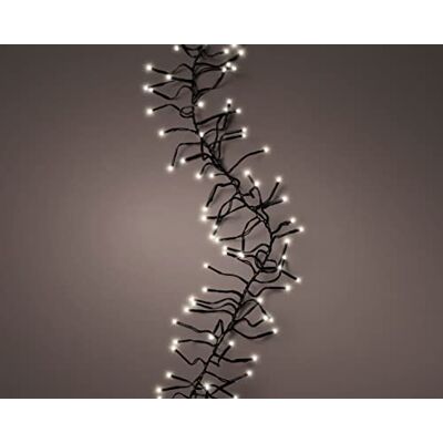Lumineo Lichterkette Cluster warm weiß 448 LED's 4,2 Meter schwarzes Kabel Indoor & Outdoor dimmbar Timer IP44 Lumineo Lichterkette Cluster warm weiß 448 LED's 4,2 Meter schwarzes Kabel Indoor & Outdoor dimmbar Timer IP44
