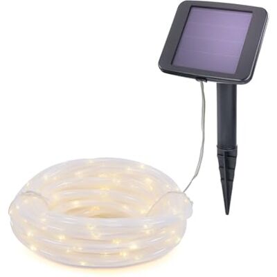 Esotec Solar Lichtschlauch Outdoor LED-Schlauch warmweiß 100 LED 10m 102174 100 warmweiße LEDs mit 3000K, bis 10Std. Leuchtdauer, Dauer- oder Blinklicht, Kabellänge gesamt 12m, Leuchtlänge 10m Esotec Solar Lichtschlauch Outdoor LED-Schlauch warmweiß 100 LED 10m 102174 100 warmweiße LEDs mit 3000K, bis 10Std. Leuchtdauer, Dauer- oder Blinklicht, Kabellänge gesamt 12m, Leuchtlänge 10m