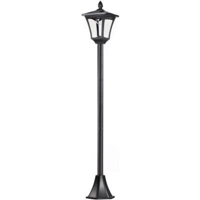 Outsunny LED Solar Gartenlaterne Edelstahl 160 cm Hoch IP44 Schwarz Stehleuchte, Gartenlampe mit 40 Lumen, Lichtsensor, Solarlampe mit Erdspieß, Windlicht für Garten Balkon Outsunny LED Solar Gartenlaterne Edelstahl 160 cm Hoch IP44 Schwarz Stehleuchte, Gartenlampe mit 40 Lumen, Lichtsensor, Solarlampe mit Erdspieß, Windlicht für Garten Balkon
