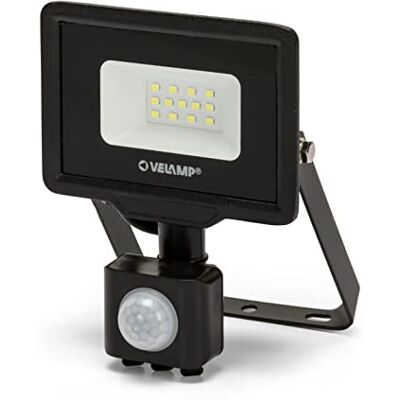Velamp PADLIGHT5, 10W IP44 SMD LED Strahler, schwarz 6500K. Mit IR Velamp PADLIGHT5, 10W IP44 SMD LED Strahler, schwarz 6500K. Mit IR