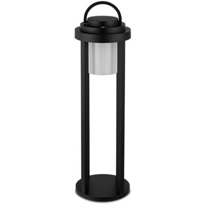 REV LED Lampe Akku Laterne aus Aluminium, Außenlampe mit praktischer Dimmfunktion, H:51cm, 200lm, 2W, 4000mAh, IP65, schwarz REV LED Lampe Akku Laterne aus Aluminium, Außenlampe mit praktischer Dimmfunktion, H:51cm, 200lm, 2W, 4000mAh, IP65, schwarz
