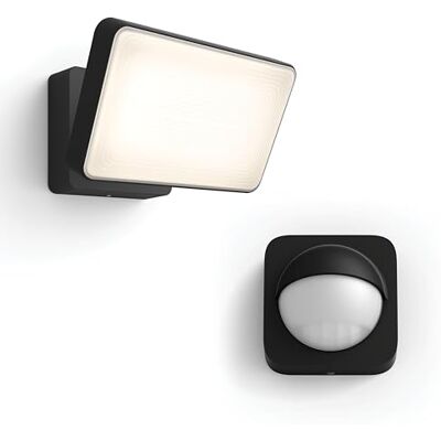Philips Welcome Flutlichter (Schwarz) Außenleuchte Warmweiß Inkl. Hue Bewegungssensor für Außen Hue White Philips Welcome Flutlichter (Schwarz) Außenleuchte Warmweiß Inkl. Hue Bewegungssensor für Außen Hue White