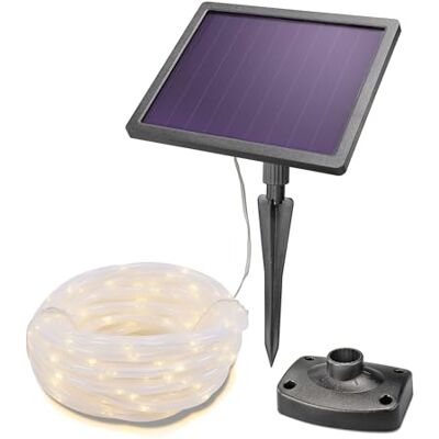 Esotec Solar Lichtschlauch Gartenbeleuchtung Outdoor warmweiß 102572 200 LEDs, 3000K warmweiß, bis 10Std., Dauer-/Blinklicht, 10m Lichtschlauch, LiFePO4 Akku, Gartenbeleuchtung Outdoor Esotec Solar Lichtschlauch Gartenbeleuchtung Outdoor warmweiß 102572 200 LEDs, 3000K warmweiß, bis 10Std., Dauer-/Blinklicht, 10m Lichtschlauch, LiFePO4 Akku, Gartenbeleuchtung Outdoor