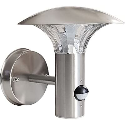Maxkomfort LED Aussenleuchte 5 Watt Wandleuchte Wandlampe Gartenleuchte Edelstahl 451 mit Bewegungsmelder Maxkomfort LED Aussenleuchte 5 Watt Wandleuchte Wandlampe Gartenleuchte Edelstahl 451 mit Bewegungsmelder