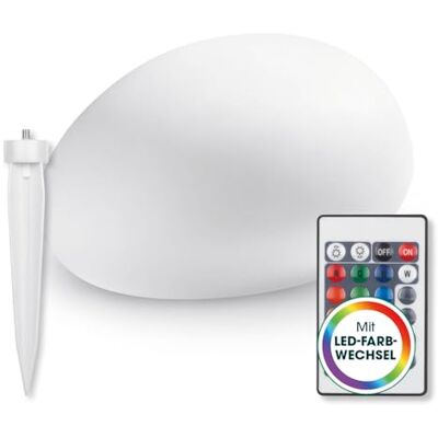EASYmaxx LED Solarleuchte mit Farbwechsel Deko Gartenleuchte mit LED Beleuchtung Wunderschöne Lichteffekte mit Tageslichtsensor In & Outdoor Gartendeko Witterungsbeständig IP67, Stein EASYmaxx LED Solarleuchte mit Farbwechsel Deko Gartenleuchte mit LED Beleuchtung Wunderschöne Lichteffekte mit Tageslichtsensor In & Outdoor Gartendeko Witterungsbeständig IP67, Stein