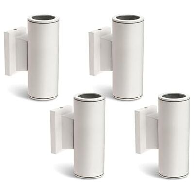 Aigostar LED Wandleuchte Zylindrisch GU10 Aluminium Up Down Außenwandleuchte Wasserdicht Außenleuchte Außenlampe Wandspot für Innen und Außen, Weiß(4er-Pack), Keine Glühbirne enthalten Aigostar LED Wandleuchte Zylindrisch GU10 Aluminium Up Down Außenwandleuchte Wasserdicht Außenleuchte Außenlampe Wandspot für Innen und Außen, Weiß(4er-Pack), Keine Glühbirne enthalten