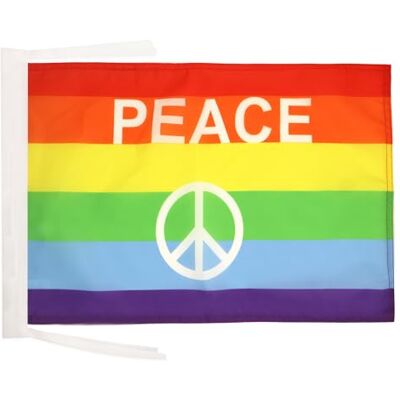 AZ FLAG Flagge Regenbogen Symbol Frieden 45x30 cm Kordeln Für innen und außen Schwul dekorative Flagge doppelte Nähte und verstärkte Kanten mit Schnüre 100D Polyester AZ FLAG Flagge Regenbogen Symbol Frieden 45x30 cm Kordeln Für innen und außen Schwul dekorative Flagge doppelte Nähte und verstärkte Kanten mit Schnüre 100D Polyester