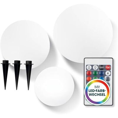 EASYmaxx Solar-Dekokugel mit Farbwechsel - 4er-Set EASYmaxx Solar-Dekokugel mit Farbwechsel - 4er-Set