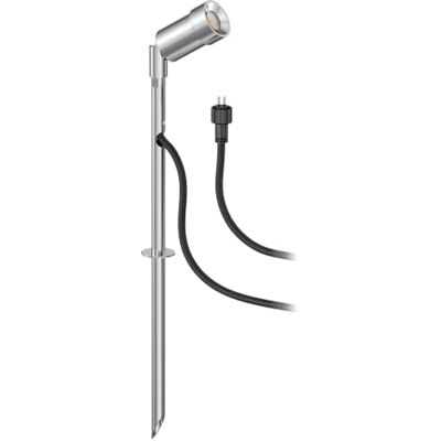 ledscom.de Kleiner LED Gartenstrahler mit Erdspieß SPICO für außen, IP44, aluminium, kaltweiß ledscom.de Kleiner LED Gartenstrahler mit Erdspieß SPICO für außen, IP44, aluminium, kaltweiß