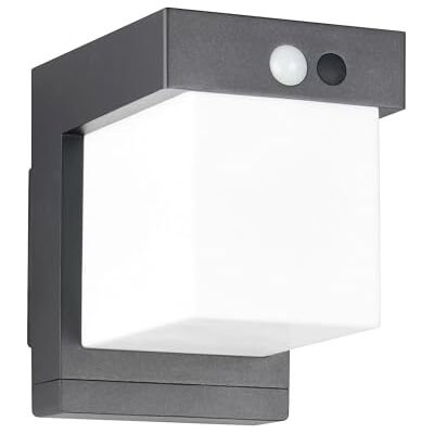 RL LIVE YOUR LIGHT Reality Leuchten LED Hybrid Solar Außen Wandleuchte Colombo R23286132, Metall Schwarz matt, Schirm Kunststoff Weiß, inkl. 5.5 Watt LED, Bewegungssensor, Dämmerungssensor, Orientierungslicht RL LIVE YOUR LIGHT Reality Leuchten LED Hybrid Solar Außen Wandleuchte Colombo R23286132, Metall Schwarz matt, Schirm Kunststoff Weiß, inkl. 5.5 Watt LED, Bewegungssensor, Dämmerungssensor, Orientierungslicht