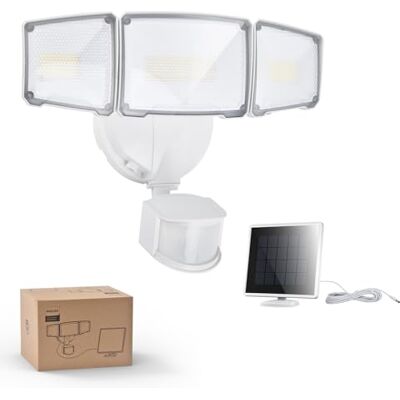 Philips 3600LM Solarlampen für Außen mit Bewegungsmelder, 3 Modi Solarleuchten mit Separate Solarpanel, Wasserdichte Dimmbare LED mit 5m Kabel für Hof, Garage, Garten Philips 3600LM Solarlampen für Außen mit Bewegungsmelder, 3 Modi Solarleuchten mit Separate Solarpanel, Wasserdichte Dimmbare LED mit 5m Kabel für Hof, Garage, Garten