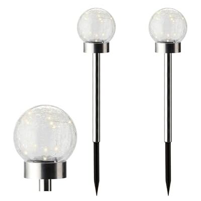 Lumineo Solar LED Außenleuchte 35cm Kunststoff Glas 2er Set 2-in-1 Solarleuchte zum Stecken oder Stellen Gartenleuchte Wegeleuchte Gartenlampe Solarlicht Solarlampen & Gartenbeleuchtung Warmweiß Lumineo Solar LED Außenleuchte 35cm Kunststoff Glas 2er Set 2-in-1 Solarleuchte zum Stecken oder Stellen Gartenleuchte Wegeleuchte Gartenlampe Solarlicht Solarlampen & Gartenbeleuchtung Warmweiß