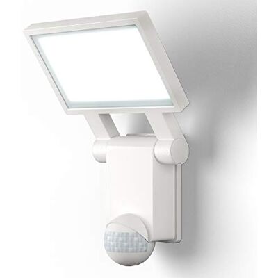 B.K.Licht Aussenlampe mit Bewegungsmelder, Dämmerungssensor, schwenkbar, Wandlampe, Wandleuchte aussen, LED Strahler außen, Außenleuchte, Außenwandleuchten, Außenbeleuchtung, 28,9x17x7,3 cm, Weiß B.K.Licht Aussenlampe mit Bewegungsmelder, Dämmerungssensor, schwenkbar, Wandlampe, Wandleuchte aussen, LED Strahler außen, Außenleuchte, Außenwandleuchten, Außenbeleuchtung, 28,9x17x7,3 cm, Weiß