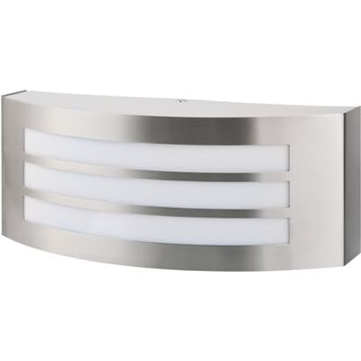 Grafner Edelstahl Wandleuchte halbrund für innen und Außen IP44 E27 modernes Design Grafner Edelstahl Wandleuchte halbrund für innen und Außen IP44 E27 modernes Design