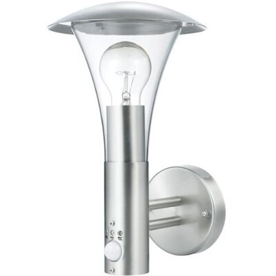 Trango 8001-PIR Sensor Außenleuchte IP44 Wandlampe mit 1x E27 Fassung für LED Leuchtmittel *SARA* Wandleuchte mit Bewegungsmelder aus Edelstahl und Kunststoff (ohne Leuchtmittel) Trango 8001-PIR Sensor Außenleuchte IP44 Wandlampe mit 1x E27 Fassung für LED Leuchtmittel *SARA* Wandleuchte mit Bewegungsmelder aus Edelstahl und Kunststoff (ohne Leuchtmittel)