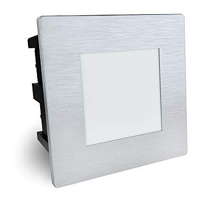 SSC-LUXon Piko-SQ Treppenlicht Edelstahl IP65 1,5W warmweiß eckig 230V Eckige Treppenleuchte aus Edelstahl für Stufen, Absätze & Wege außen warmweiß, wetterfest IP65, festverbaute LED, 78x78mm SSC-LUXon Piko-SQ Treppenlicht Edelstahl IP65 1,5W warmweiß eckig 230V Eckige Treppenleuchte aus Edelstahl für Stufen, Absätze & Wege außen warmweiß, wetterfest IP65, festverbaute LED, 78x78mm