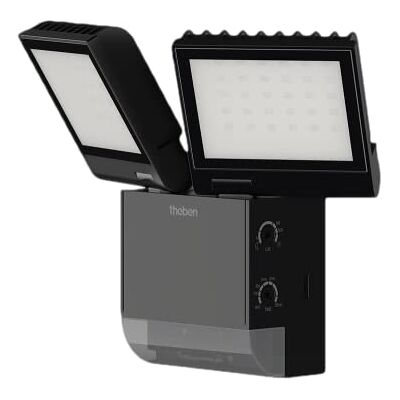Theben 1020803 theLeda S17-100 BK LED-Strahler I integrierter Bewegungsmelder I schwarz I 17 W I Wandmontage I Lichtfarbe 4000 K I Erfassungswinkel 180° I 10 m Reichweite I schwenkbar Theben 1020803 theLeda S17-100 BK LED-Strahler I integrierter Bewegungsmelder I schwarz I 17 W I Wandmontage I Lichtfarbe 4000 K I Erfassungswinkel 180° I 10 m Reichweite I schwenkbar