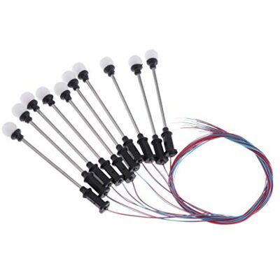 Colcolo 10 Stücke 1: 100 Modell Railway LED Laternenpfosten Lampen Straßenbeleuchtung Ho 12V, 11-6cm Colcolo 10 Stücke 1: 100 Modell Railway LED Laternenpfosten Lampen Straßenbeleuchtung Ho 12V, 11-6cm