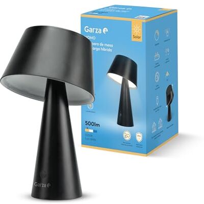 Garza – LED-Solarlampe, 500 lm, 3000 K warmes Licht, doppelte Aufladung (Solar und USB-C), 26 Stunden Autonomie, 4 Beleuchtungsmodi, IP44, beständig für Außen- und Innenbereich Garza – LED-Solarlampe, 500 lm, 3000 K warmes Licht, doppelte Aufladung (Solar und USB-C), 26 Stunden Autonomie, 4 Beleuchtungsmodi, IP44, beständig für Außen- und Innenbereich