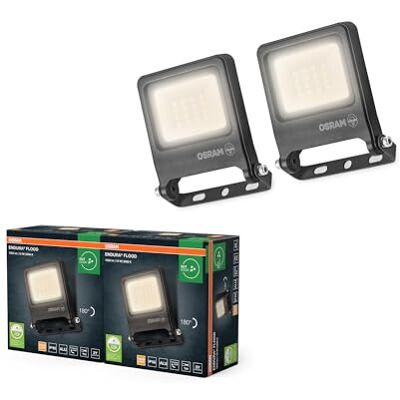 Osram ENDURA FLOOD PC 10W LED-Fluter, 3000K warmweiß, 1000 Lumen, IP65 Flutlicht wetterfest, recyceltes Alu, 110° Winkel, Dunkelgrau, 2-Pack Osram ENDURA FLOOD PC 10W LED-Fluter, 3000K warmweiß, 1000 Lumen, IP65 Flutlicht wetterfest, recyceltes Alu, 110° Winkel, Dunkelgrau, 2-Pack