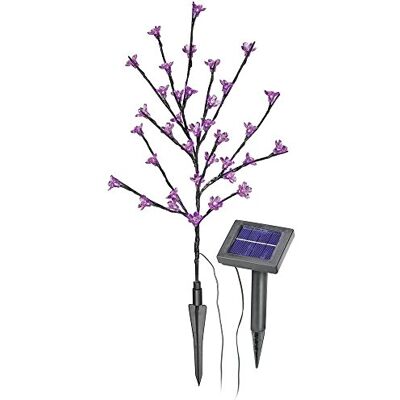 Esotec Solar Lichterbaum Blütenstrauch Gartenstecker pink LED 102104 Solar Lichterbaum, 36 pink LEDs, Dauer- & Blinklicht, bis 10Std, AA NiMH Akku wechselbar, externes Solarmodul 2m Kabel, H60cm Esotec Solar Lichterbaum Blütenstrauch Gartenstecker pink LED 102104 Solar Lichterbaum, 36 pink LEDs, Dauer- & Blinklicht, bis 10Std, AA NiMH Akku wechselbar, externes Solarmodul 2m Kabel, H60cm
