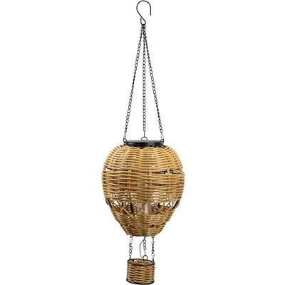 Northpoint Solar Heißluftballon LED Lampe aus Rattan – Wetterfeste Solar Hängelaterne für Garten, Balkon & Terrasse – Boho Deko Windlicht mit warmweißem Licht – Outdoor Solarleuchte zum Aufhängen Northpoint Solar Heißluftballon LED Lampe aus Rattan – Wetterfeste Solar Hängelaterne für Garten, Balkon & Terrasse – Boho Deko Windlicht mit warmweißem Licht – Outdoor Solarleuchte zum Aufhängen