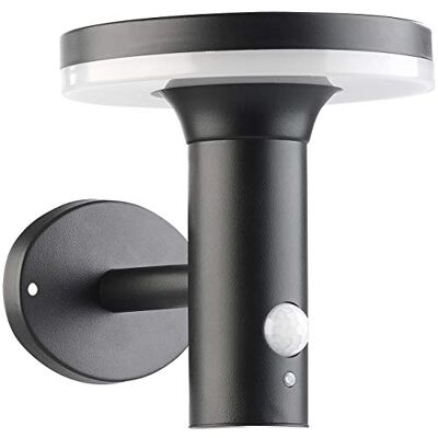 Lunartec Solar Wand-Leuchten LED: Premium-LED-Solar-Wandleuchte mit PIR-Sensor, Nachtlicht, 600 Lumen (hochwertige Wandlampe, Moderne Wandlaternen, Dimmer) Lunartec Solar Wand-Leuchten LED: Premium-LED-Solar-Wandleuchte mit PIR-Sensor, Nachtlicht, 600 Lumen (hochwertige Wandlampe, Moderne Wandlaternen, Dimmer)