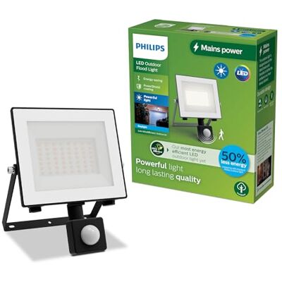 Philips Lois ultraeffizienter Flutlichtstrahler für den Außenbereich, inkl. Bewegungssensor, 14 Watt, 5000K Tageslicht, Anthrazit Philips Lois ultraeffizienter Flutlichtstrahler für den Außenbereich, inkl. Bewegungssensor, 14 Watt, 5000K Tageslicht, Anthrazit