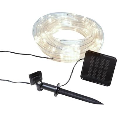 Northpoint LED Lichterschlauch Solar LED-Kette mit Solar Panel 100 LEDs Warmweiß ca. 7,5 m lang Dämmerungssensor IP44 spritzwassergeschützt Northpoint LED Lichterschlauch Solar LED-Kette mit Solar Panel 100 LEDs Warmweiß ca. 7,5 m lang Dämmerungssensor IP44 spritzwassergeschützt