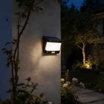 LUTEC TRY Solar LED Wandleuchte Bewegungssensor, 1150LM 5000K Tageslicht, 3 Beleuchtungsmodi, Wasserdichte solarbetriebene Sicherheitsleuchten für Garten, Hof, Haustür, Weg, Garage LUTEC TRY Solar LED Wandleuchte Bewegungssensor, 1150LM 5000K Tageslicht, 3 Beleuchtungsmodi, Wasserdichte solarbetriebene Sicherheitsleuchten für Garten, Hof, Haustür, Weg, Garage
